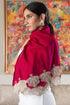 Mauli Petals  | Embroidered Wool Silk Stole